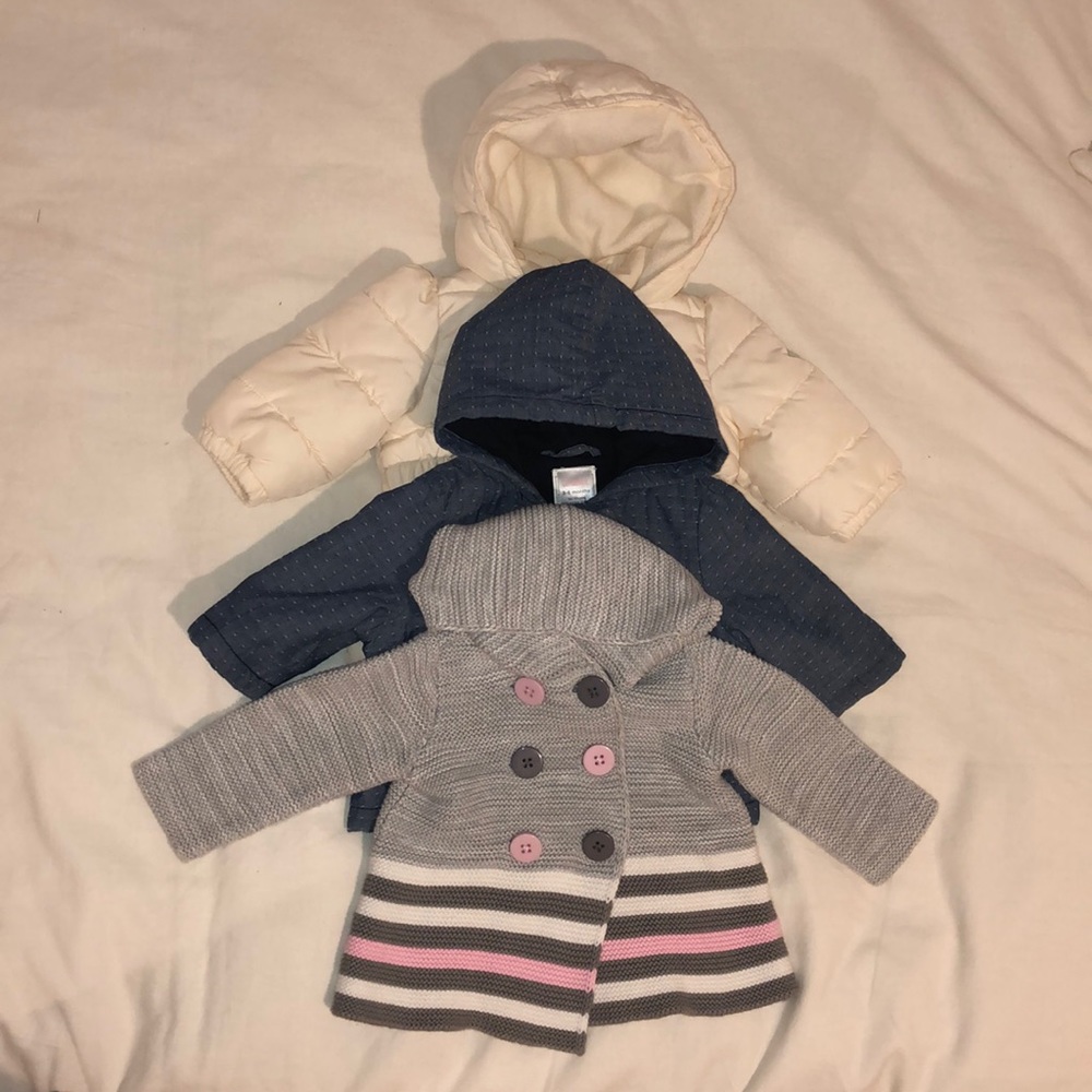 Coat and sweater lot